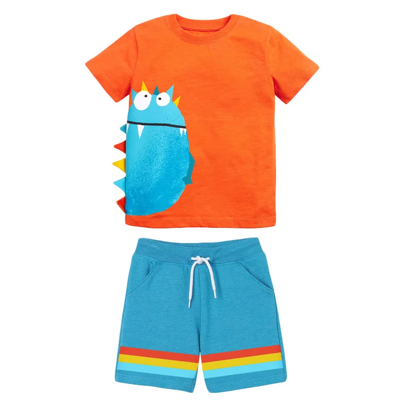 

HoneyCherry Summer new style short-sleeved cotton children's suit boys' suit boys clothes