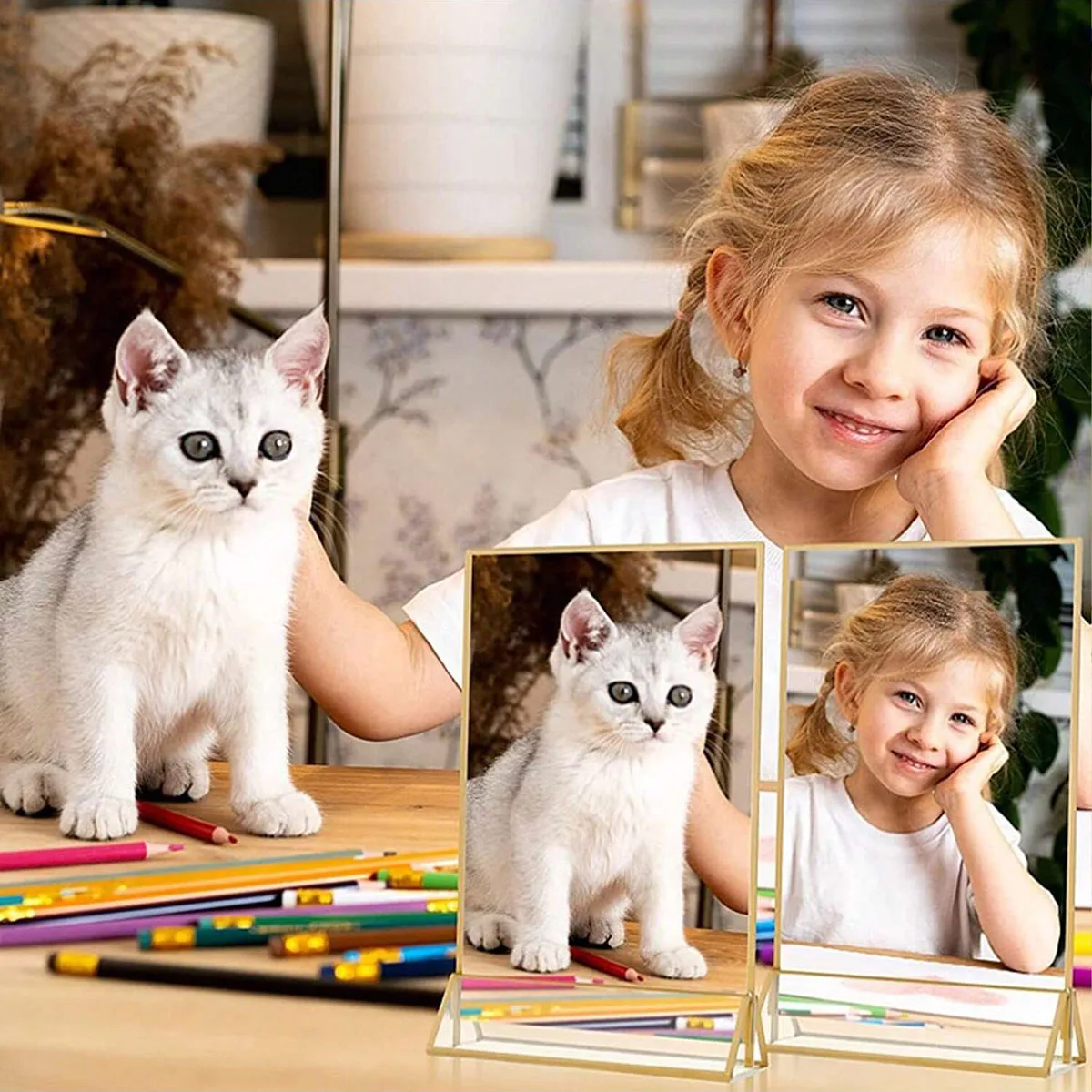 2/6/8 Упаковка 4x6 Дюймов Акриловый Держатель Для Меню Прозрачный Двусторонний