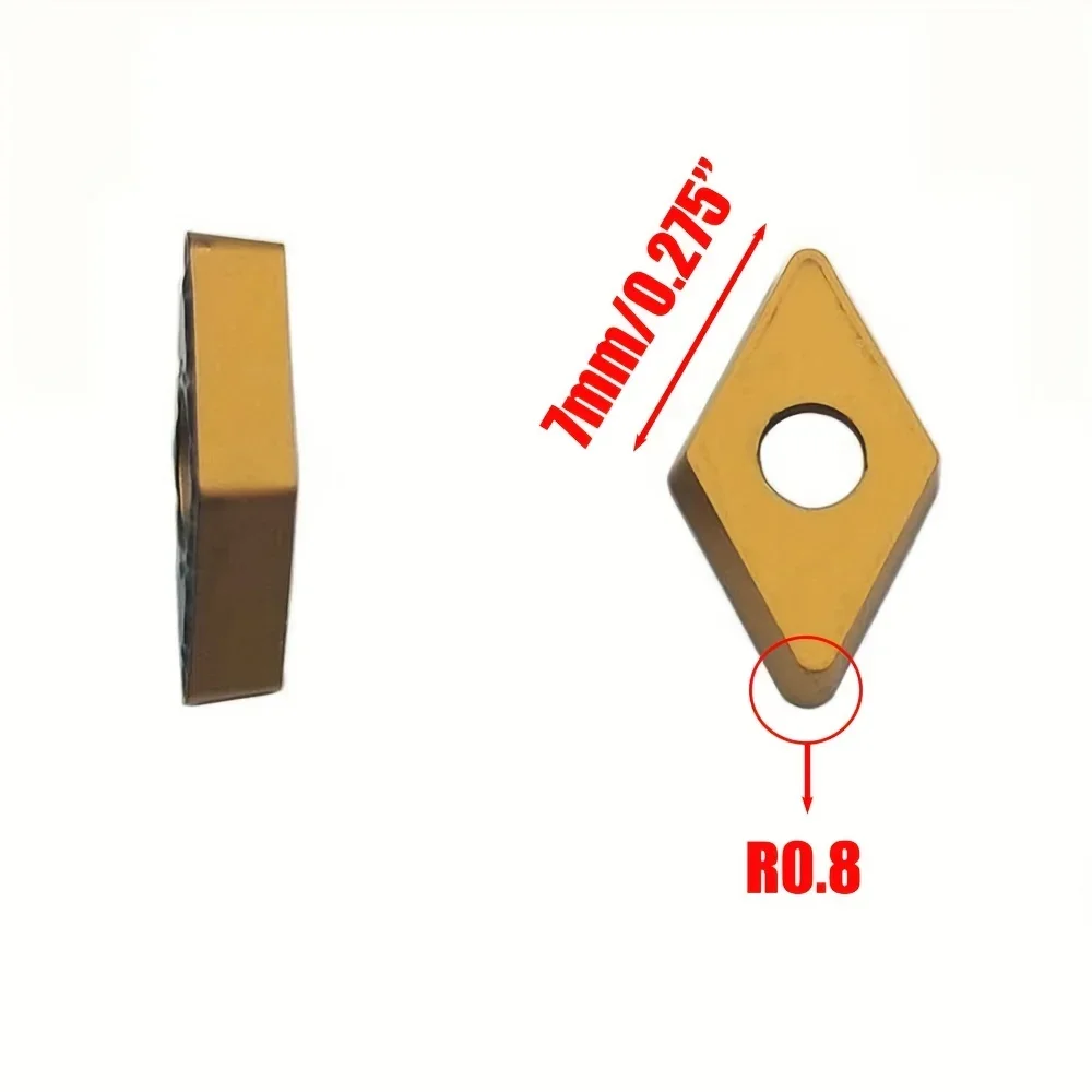 10 шт. DCMT 070204 070208 DCMT11T304 DCMT11T308 US735 VP15TF UE6020 Токарные инструменты Твердосплавные