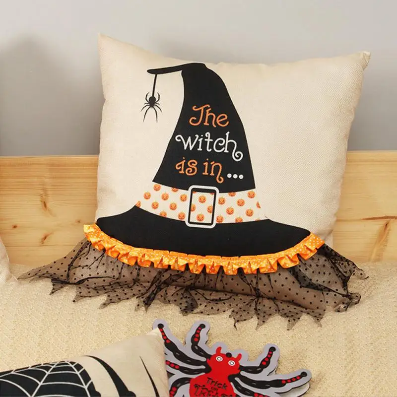 

Halloween Pillow Cover Simulation Decal Cushion Covers Pillowcase Sofa Cushion Cover 45*45cm Decorative Throw Pillows Case
