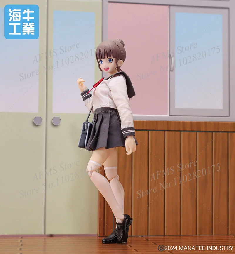 Фото IN STOCK Manatee Industry 1/12 Scale Collectibles Figure YUA Kawaii Anime Pretty Girl JK Uniform Ver 6inch Women Soldier Model №3