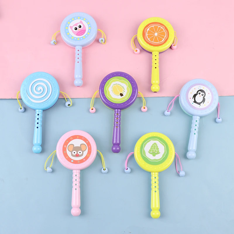 

2pcs Baby Toys Cartoon Rattle 0-3 Years Old Baby Early Education Rattle Rattle Children's Toy Hand Bell Baby Musical Toy