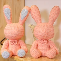 small fragrance rabbit plush toys kawaii cute diamond bunny doll backpack car accessories stuffed animals birthday gift for girl