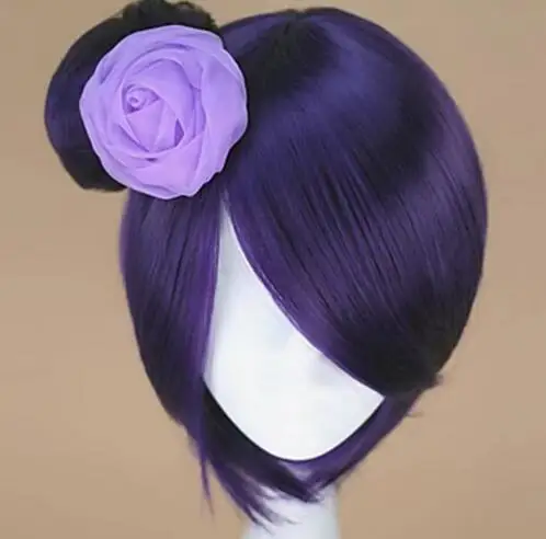 Синтетические волосы Konan фиолетовый косплей парик Термостойкое волокно