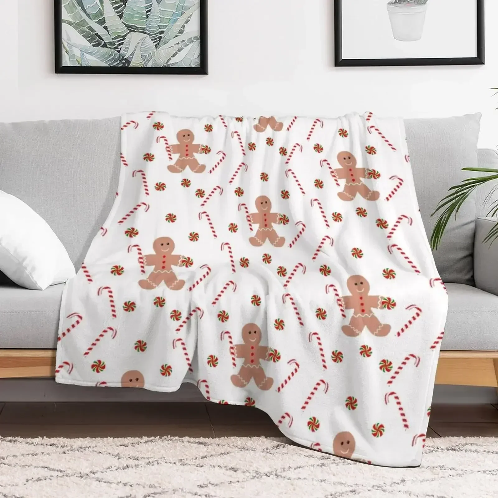 Плед с рождественскими конфетами