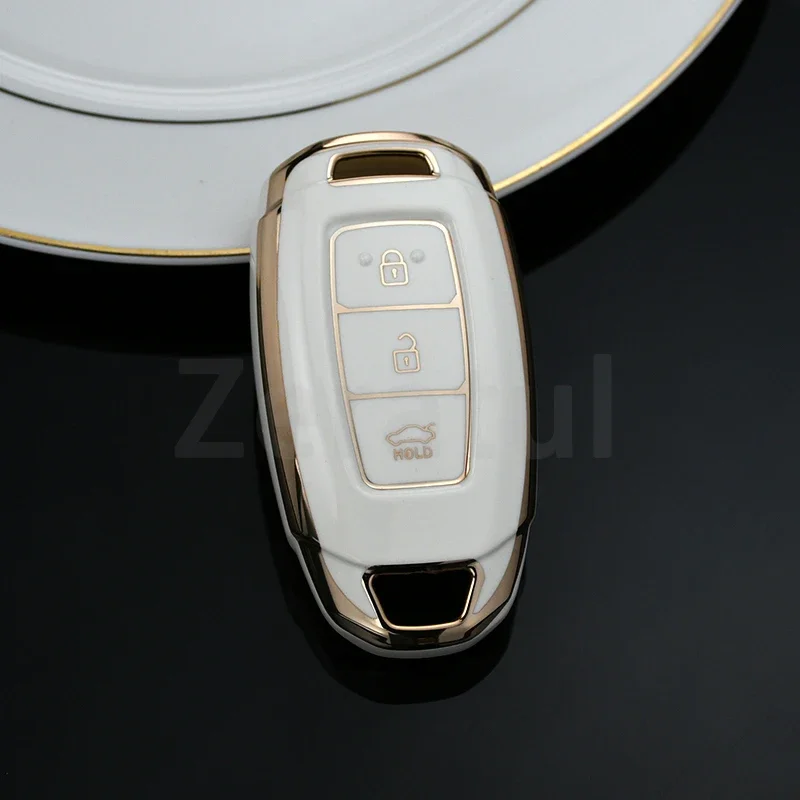 

Автомобильный брелок из ТПУ для Hyundai Elantra Grandeur Accent Solaris Sonata Palisade Kona Creta I20 I30 IX35 IX25, чехол для автомобильного ключа