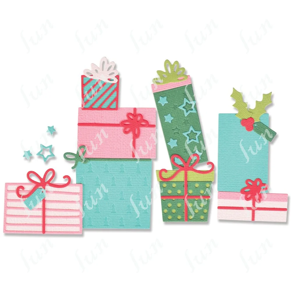 

2022 Embossing New Molds Metal Craft Cutting Dies Festive Boxes Gifts Scrapbooking Paper Diary Embossing Decoration Handmade