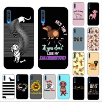 dachshund silhouette dog phone case for samsung a51 01 50 71 21s 70 10 31 40 30 20e 11 a7 2018