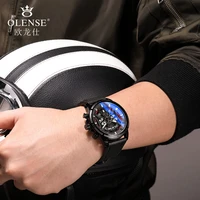 2022 fashion men 3bar waterproof calendar big clock sport luminous alloy genuine leather strap wristwatches quartz watch