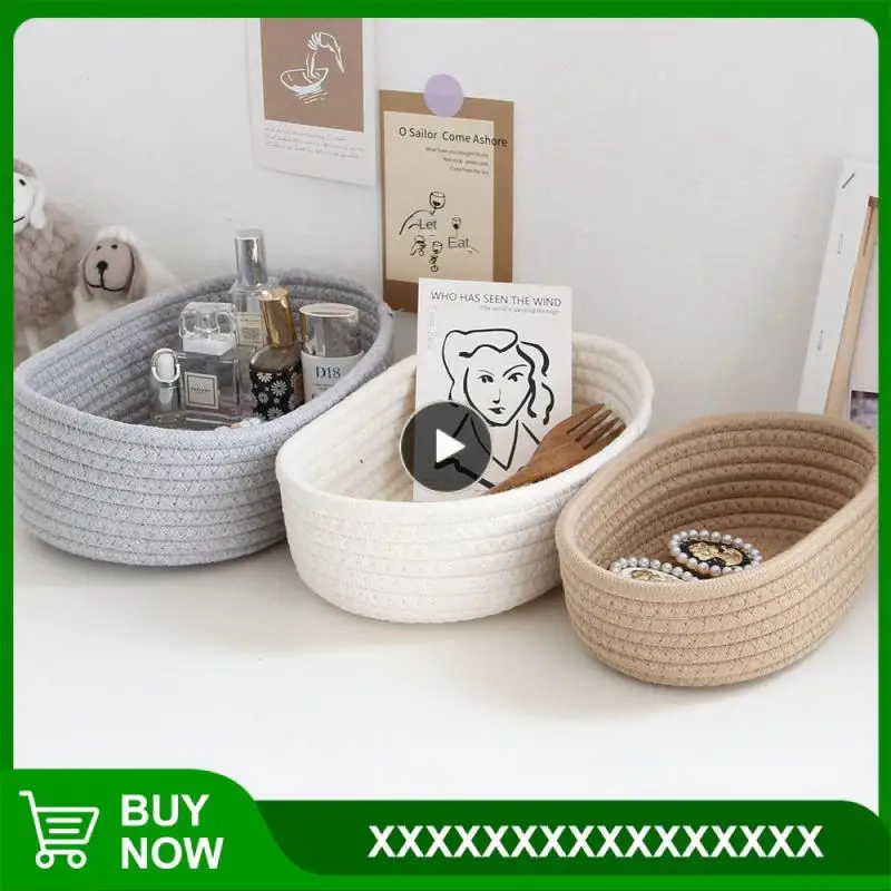 

Large Capacity Storage Basket Solid Dustproof Cosmetics Storage Basket Desktop Sundries Storage Basket Household Accessories