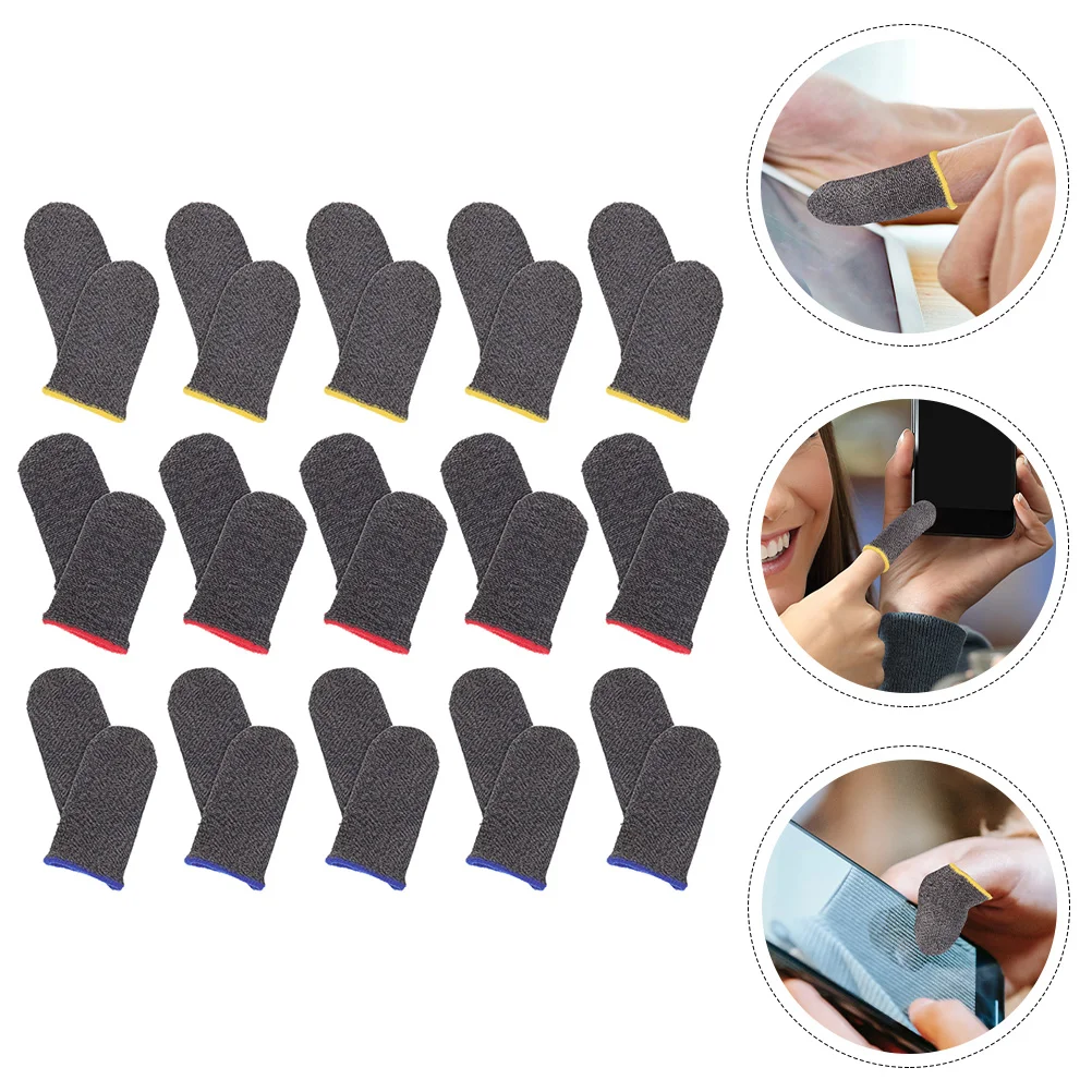 

18 Pairs of Game Sweat-resistant Finger Protectors Anti-slip Finger Sleeves