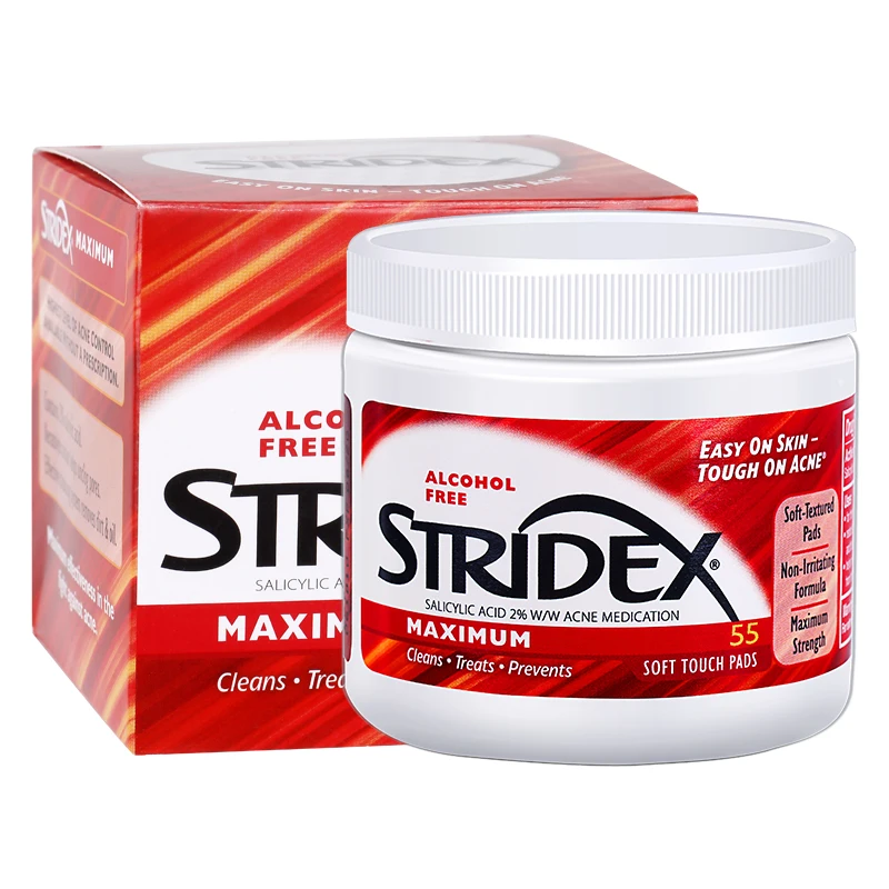 

Stridex Single-Step Acne Control Maximum Alcohol Free 55 Soft Touch Pads