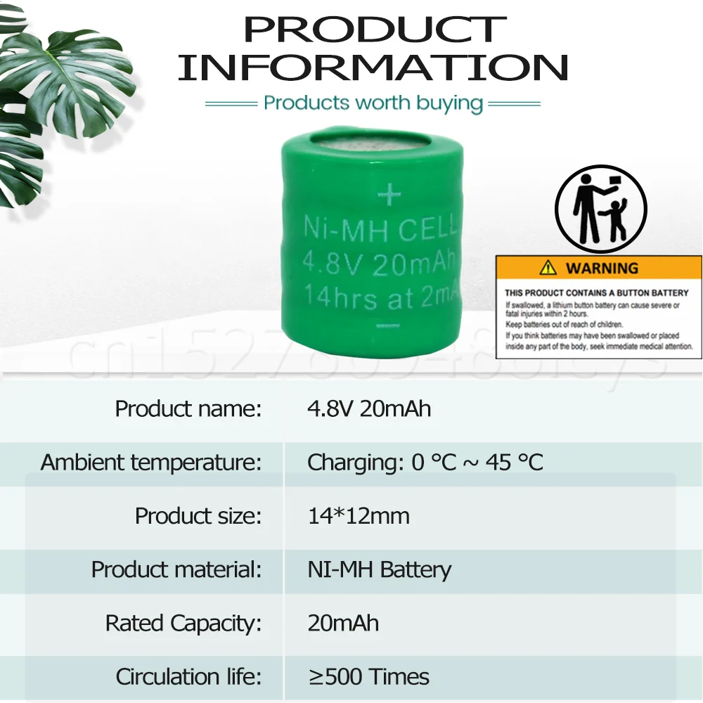 Никель-металлогидридные аккумуляторные батареи для Светодиодный фонарь 20 мАч 4 8
