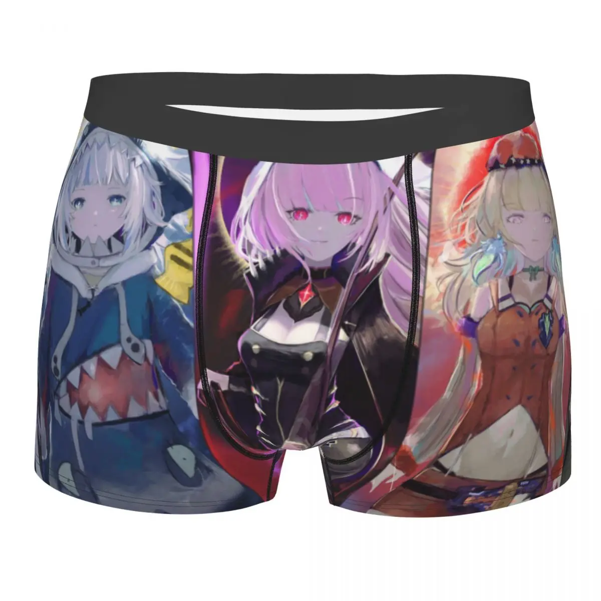 

Gawr Kisaragi Ninomae Mori Calliope Amelia Man's Boxer Briefs Hololive Virtual Host Group Box Breathable Underpants Shorts Gifts