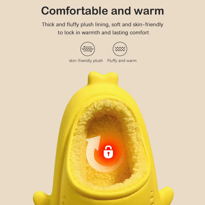 Зимние шлепанцы тапочки акулы для мужчин домашние водонепроницаемые в виде