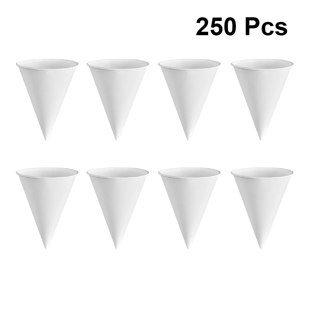 

Cups Cone Paper Ice Bowls White Cream Dessert Small Cup Drinking Beverage Drink Office Water Shaved Craft Disposable Holder