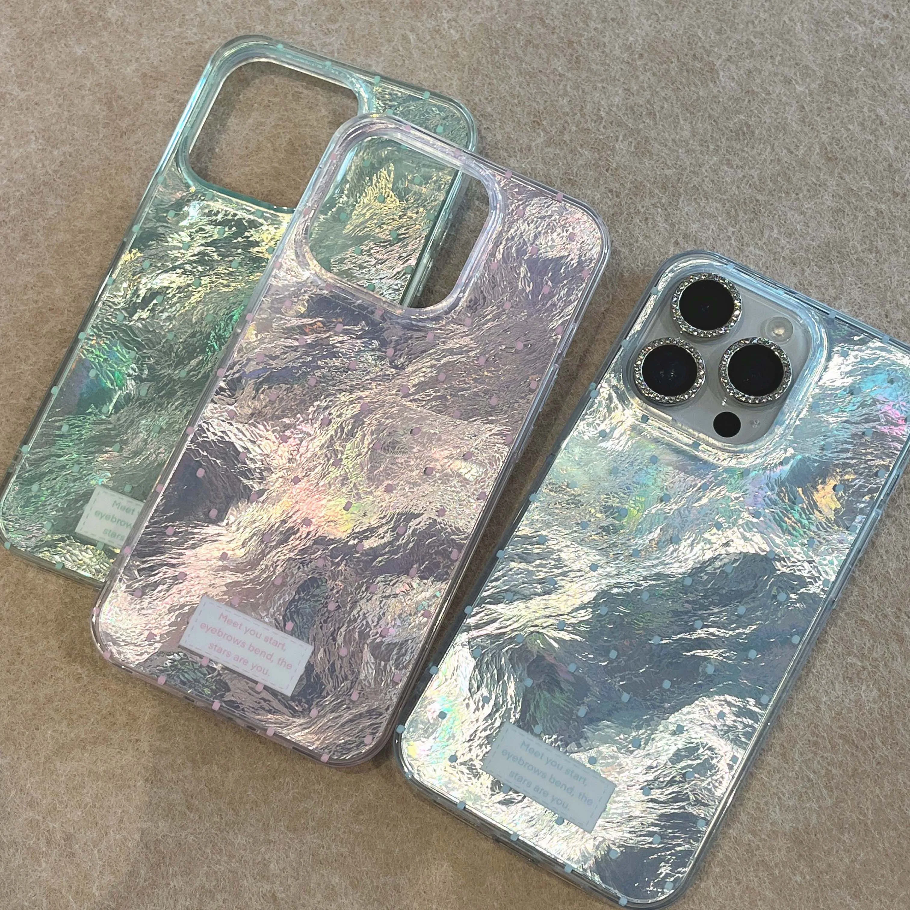 Блестящий крутой imd чехол для телефона Ins art Для iphone 12 13 14 pro max 15 11 promax мультяшный