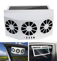 new solar powered car cooler window radiator exhaust fan auto air vent radiator fan ventilation radiator cooling system for car