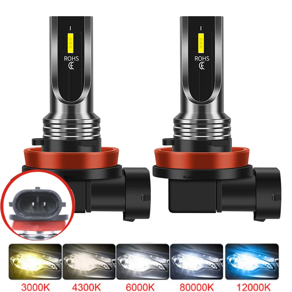 Новинка, лампы для автомобильных фар головного света H11, H7, H4, H8, H9, 9005, HB3, 9006, HB4, 80 Вт, 6500 лм, фотолампы 12 В, K, белого цвета