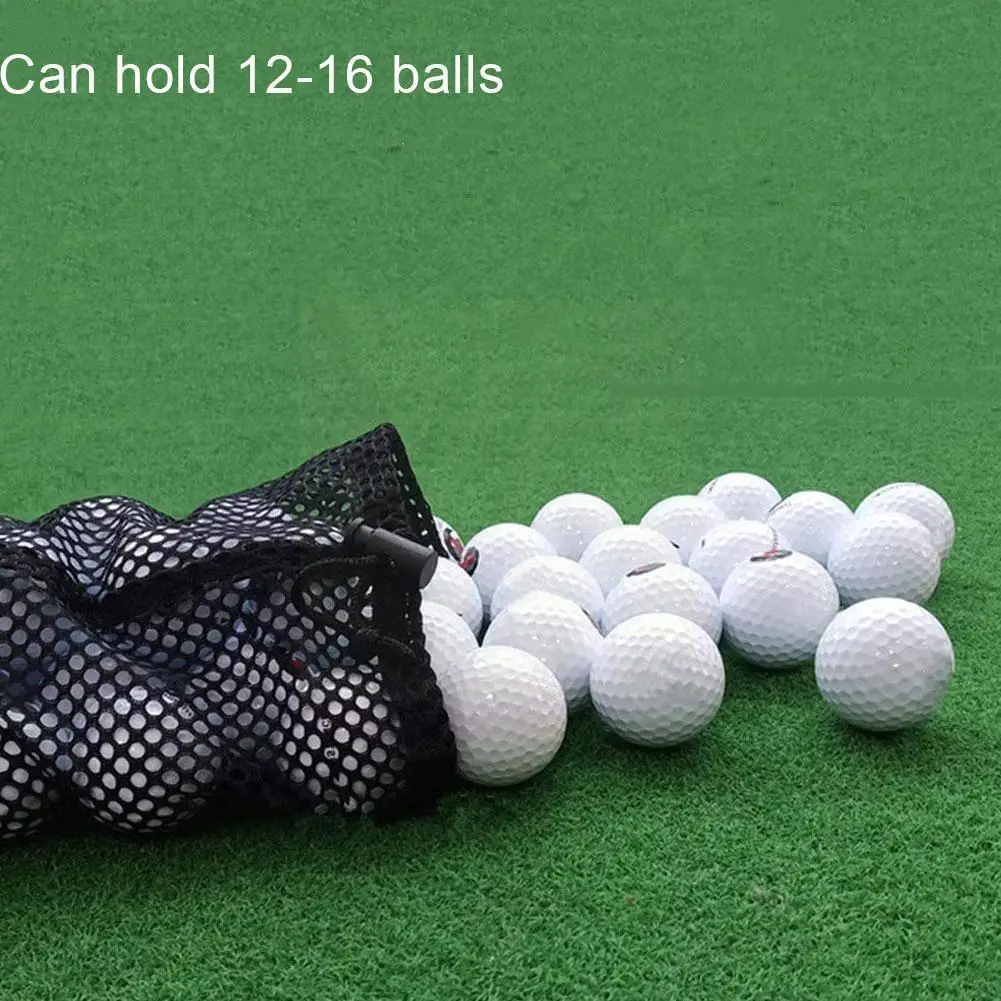 

Durable Nylon Mesh Bag Pouch Golf Tennis Ball Storage Carrying Holder L2o2