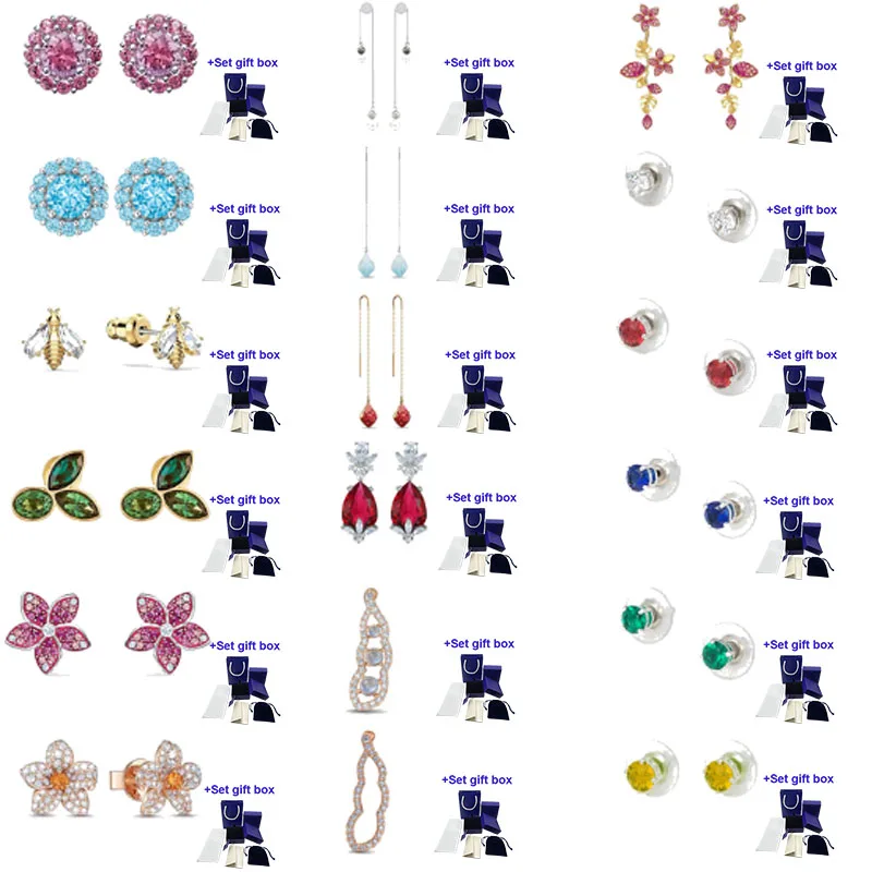 

Женские серьги с гравировкой S ED029, свадебные ювелирные изделия в подарок