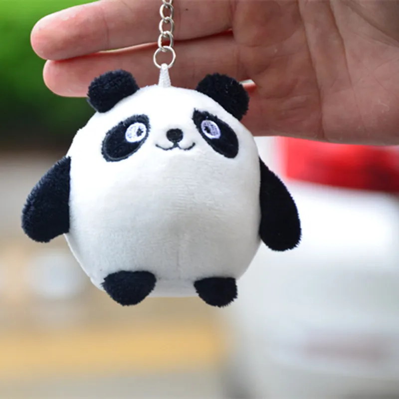 

Zqswkl 2022 mascot cute panda dolls mini plush toys panda wedding throw doll keychain pendant keychains for women