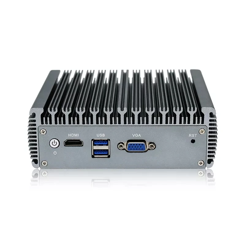 Мини-ПК без вентилятора Intel 2 5G LAN переключатель Celeron J4125 Win10 VPN PfSense брандмауэр 4xi225
