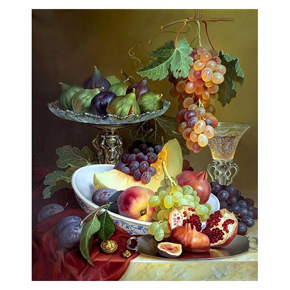 

Семейный Алмазный фрукт, набор из 8 шт., алмазная вышивка, мозаичная картина с закрытым изображением