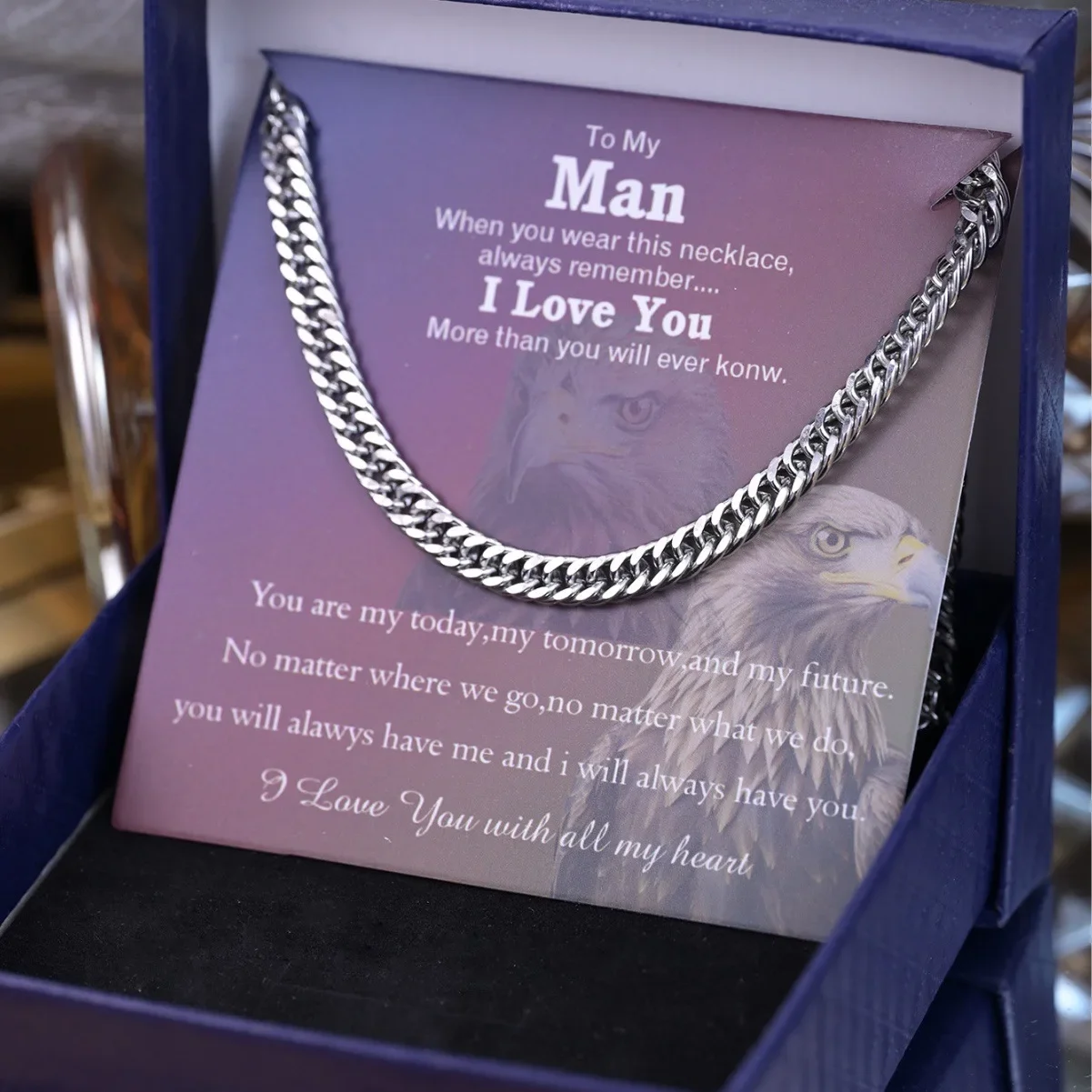 Уникальное кубинское ожерелье из титановой стали модное мужское подарок для