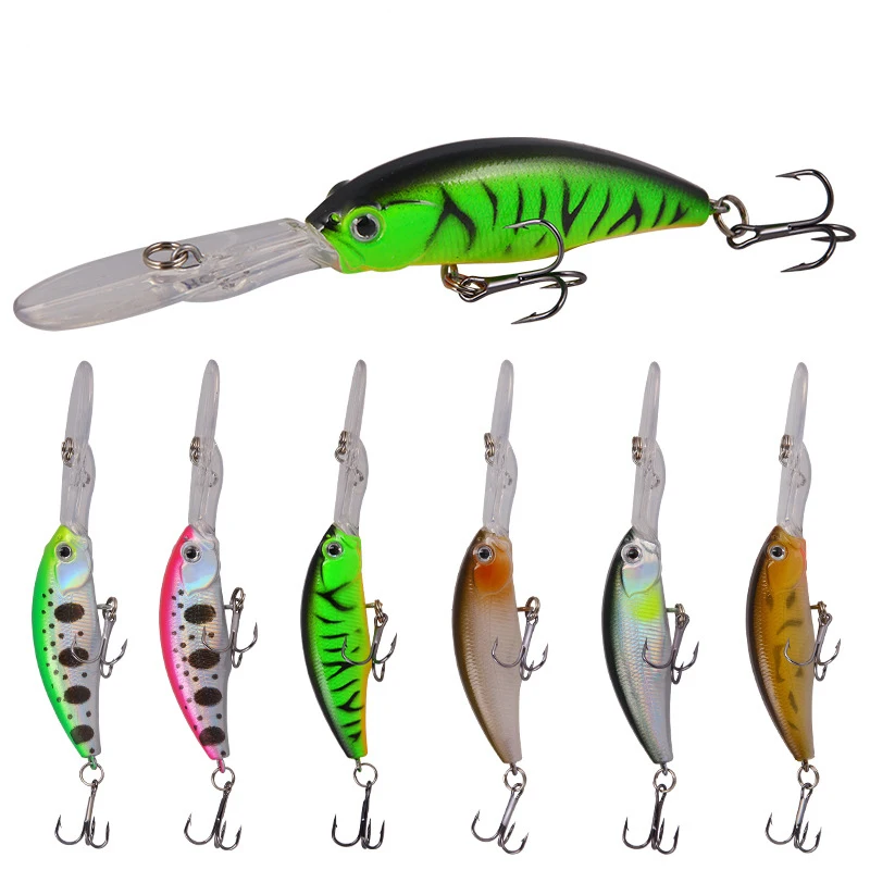 

10cm 7.5g Crankbait Long Lip Fishing Lure Floating Bionic Wobbler Crank Bait Artificial Lure Hard Bait 3D Eyes Minnow Bass Bait