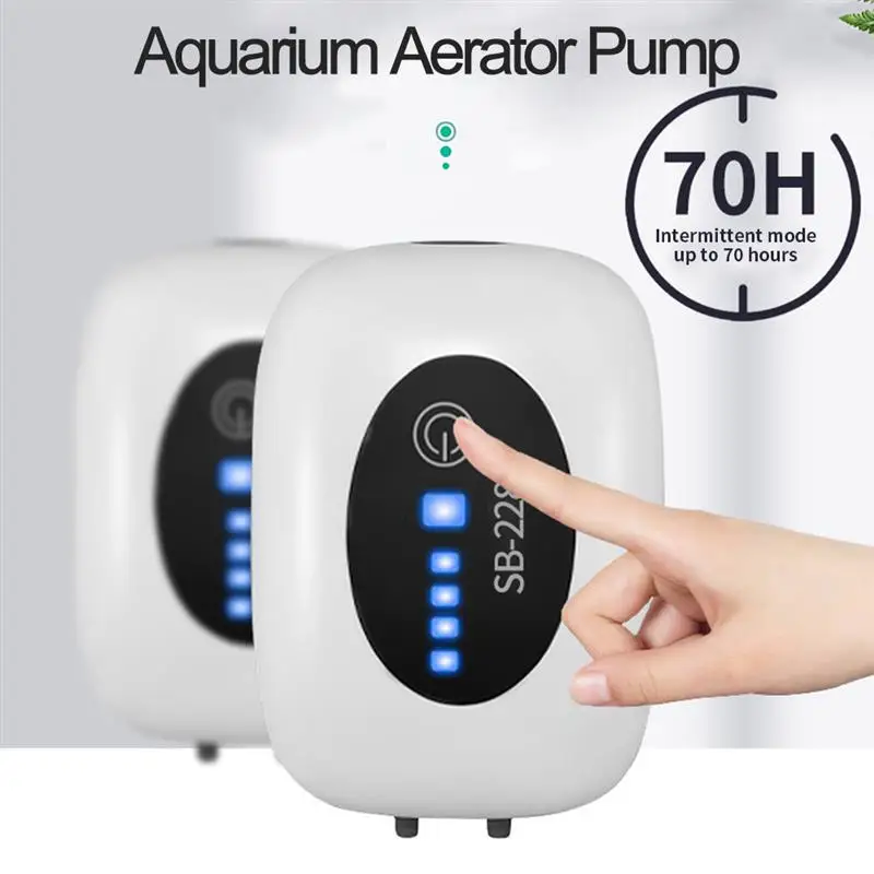 

Fish Aquatic Oxygen Air Pump AC/DC Aerator Air Compressor For Aquarium USB Charging Aquatic Pet Supplies Single Double Outlet