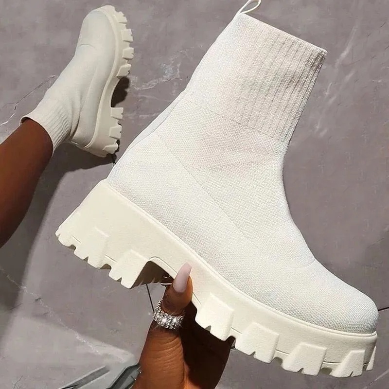 

Женские кроссовки без шнуровки, повседневная прогулочная обувь на платформе, плоская подошва, 2023