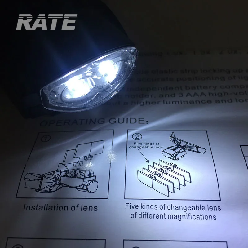 Многофункциональные хирургические стоматологические лупы 1.0x~6.0x с 2 LED-подсветками и 5 сменными линзами (art.: 3920da7bbe686) - 3920da7bbe686