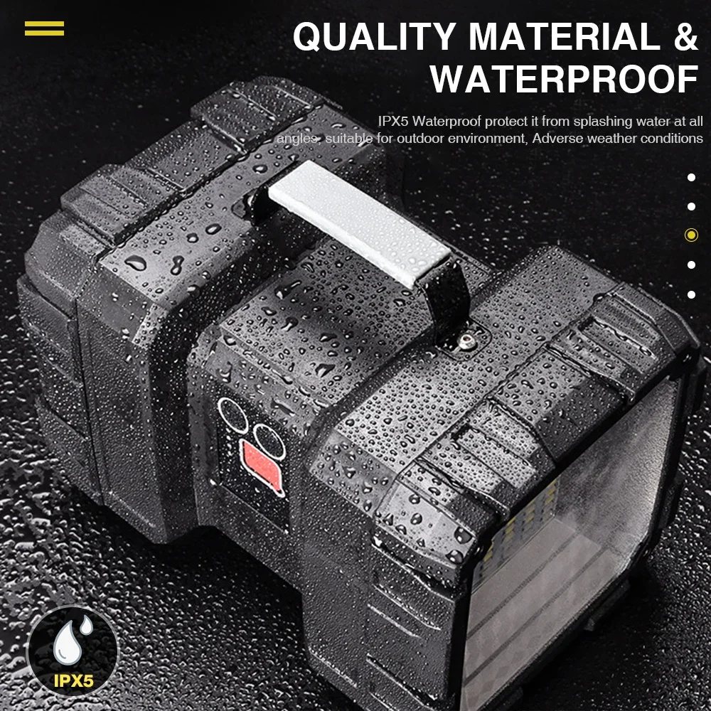 P70 светодиодный фонарик высокой мощности перезаряжаемый прожектор с двойной