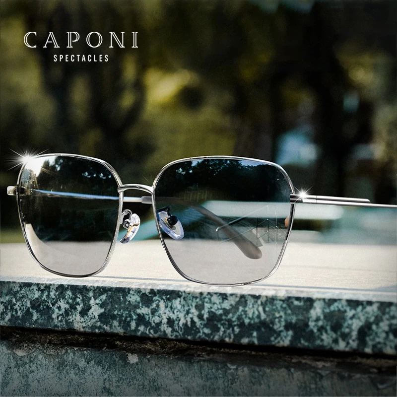 CAPONI Солнцезащитные очки мужские фотохромные Поляризационные солнечные UV400 для