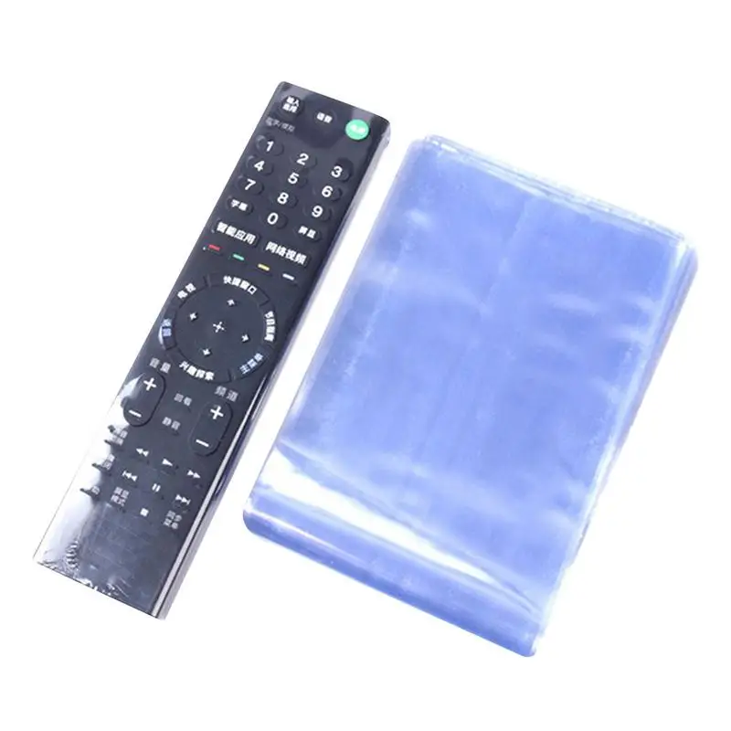

10PCS Transparent Heat Shrink Film For TV Air Condition Remote Control Cover Universal Protective Bag Case High Light Transmit
