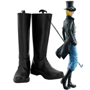 One Piece Sabo Cosplay Boots Shoes Halloween Costumes Accessory Custom Made For Adult