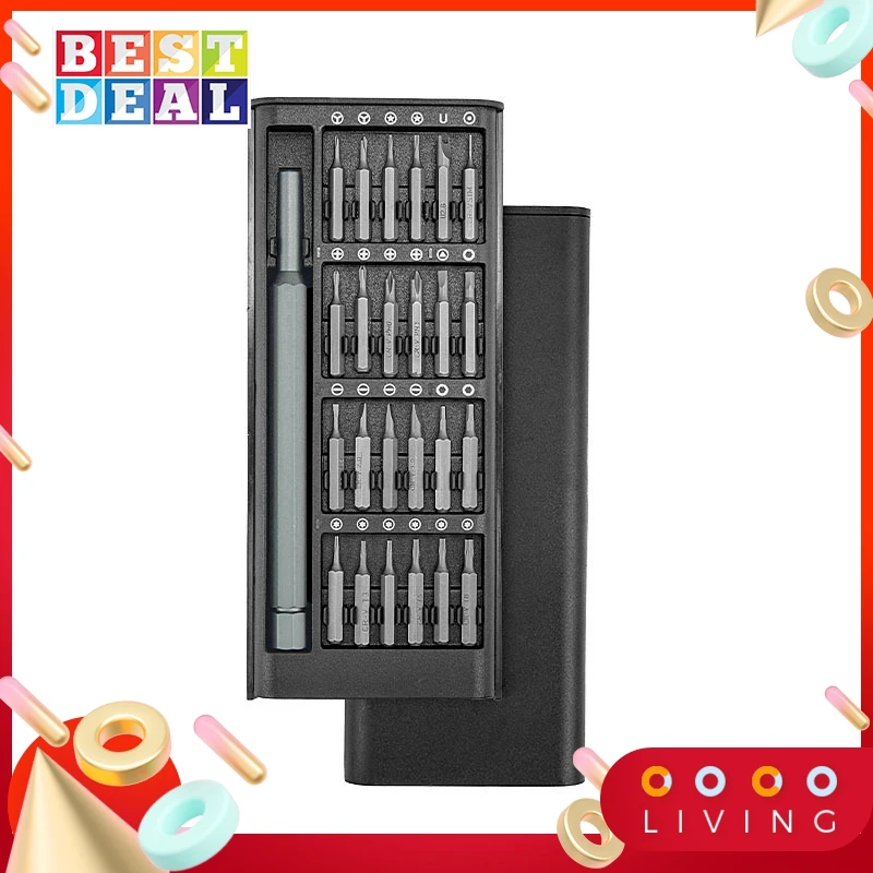 

24 in 1 Screwdriver Set Alloy Steel Screwdriver Repair Xiaomi Samsung Smartphone Camera Screwdriver Black Aluminum Alloy Box