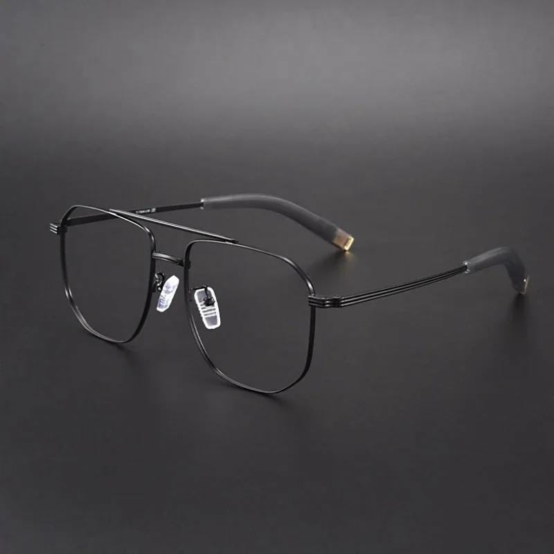 KJDCHD модные двухлучевые очки винтажные роскошные из чистого титана оптические по