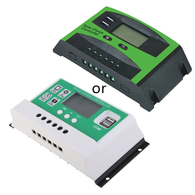 

20/30A Solar Energy Controller LCD Dual USB Solar Cells Panel Charge Regulator