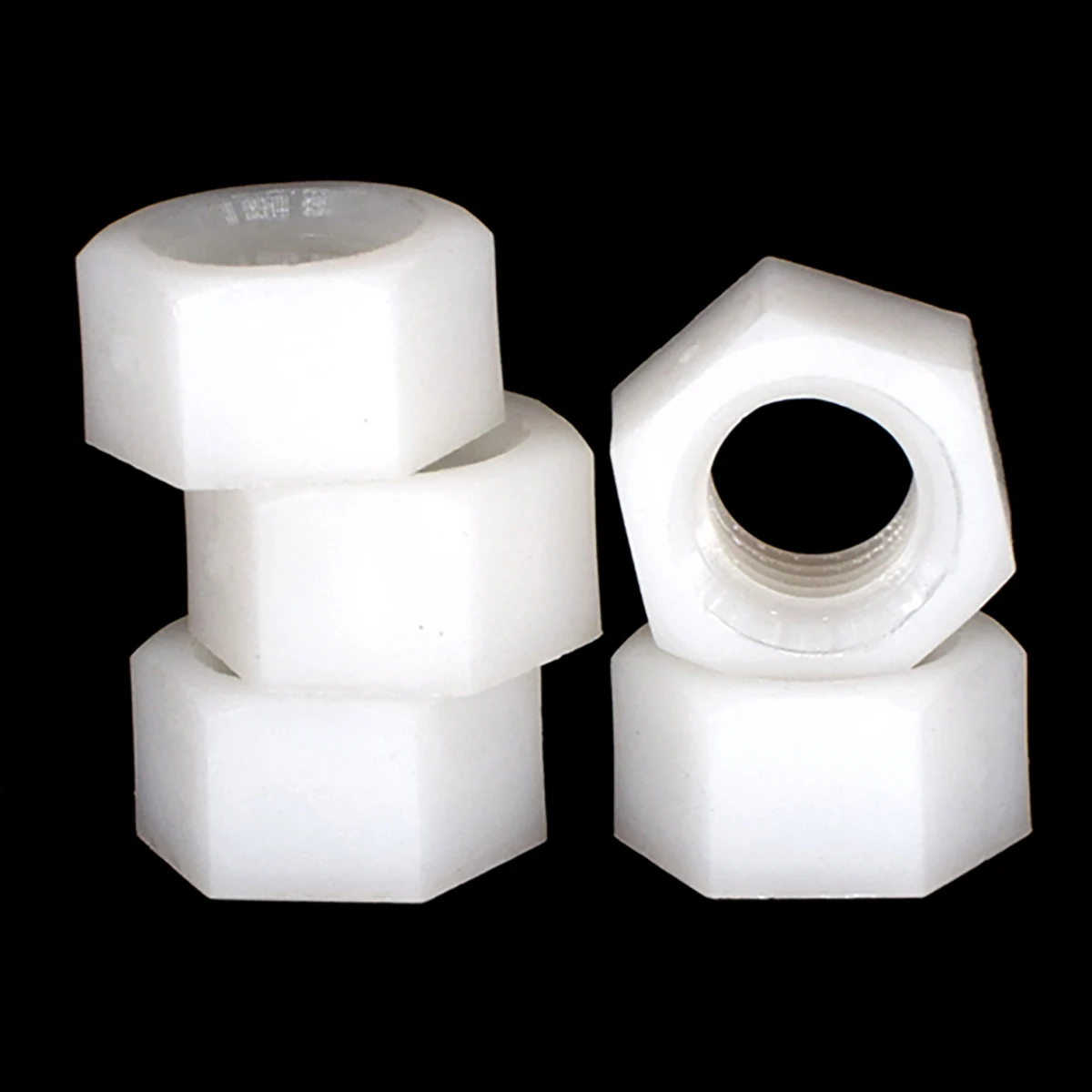 White Nylon Hexagon Nut / Plastic Screw Cap Screw Female M2-M12