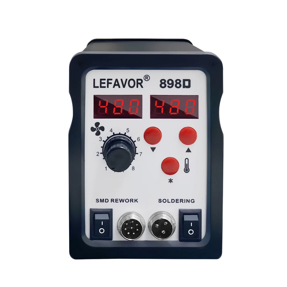 Паяльная станция 898D 2 в 1 Электрический паяльник с термофеном для починки