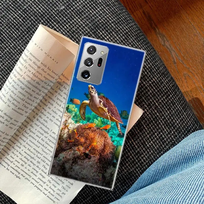 Чехол с рисунком морской черепахи для Samsung Galaxy S20 S23 FE S21 S10 Plus S24 S22 Ультратонкий