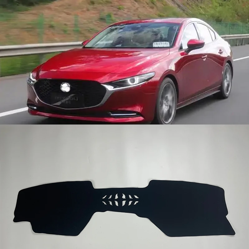 

Car Dashboard Avoid Light Pad Instrument Platform Desk Cover Mat Carpets Trim For Mazda 3 Axela 2019-2022 Anti-UV Accessories