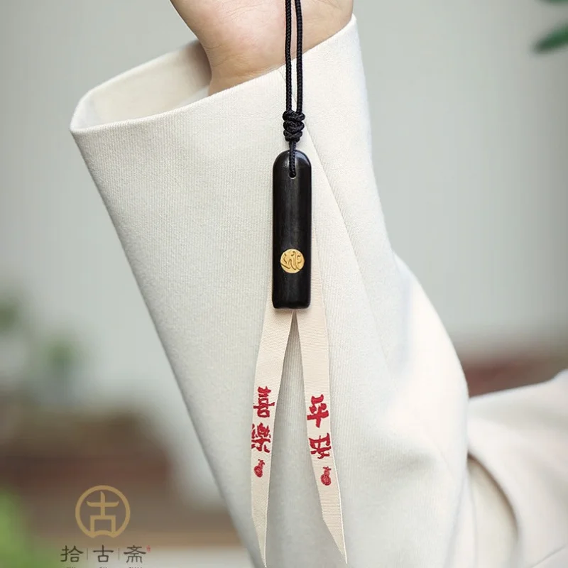 Черное дерево инкрустированный самшитом Ping An Xile автомобильное подвесное