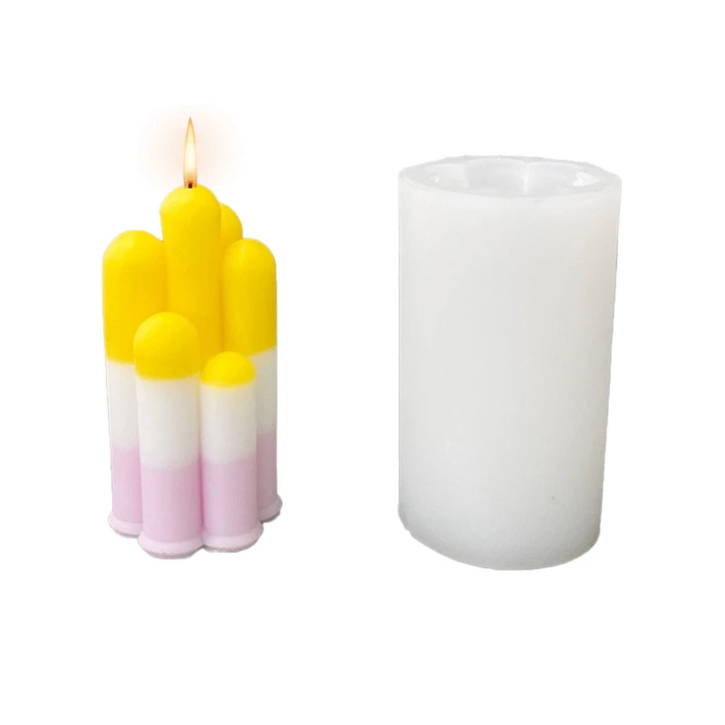 

Cylinder Candle Molds Silicone Mold for Candle Making Pillar Candles Resin Mould Resin Casting Molds, DIY Silicone Mould