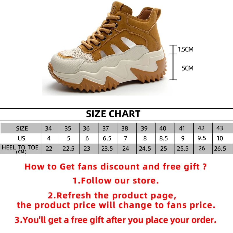 Genuine Leather Hollow Strap Design Air Mesh Comfy High Brand Breathable Shoe Chunky Sneakers Spring Summer Platform Wedge Shoes