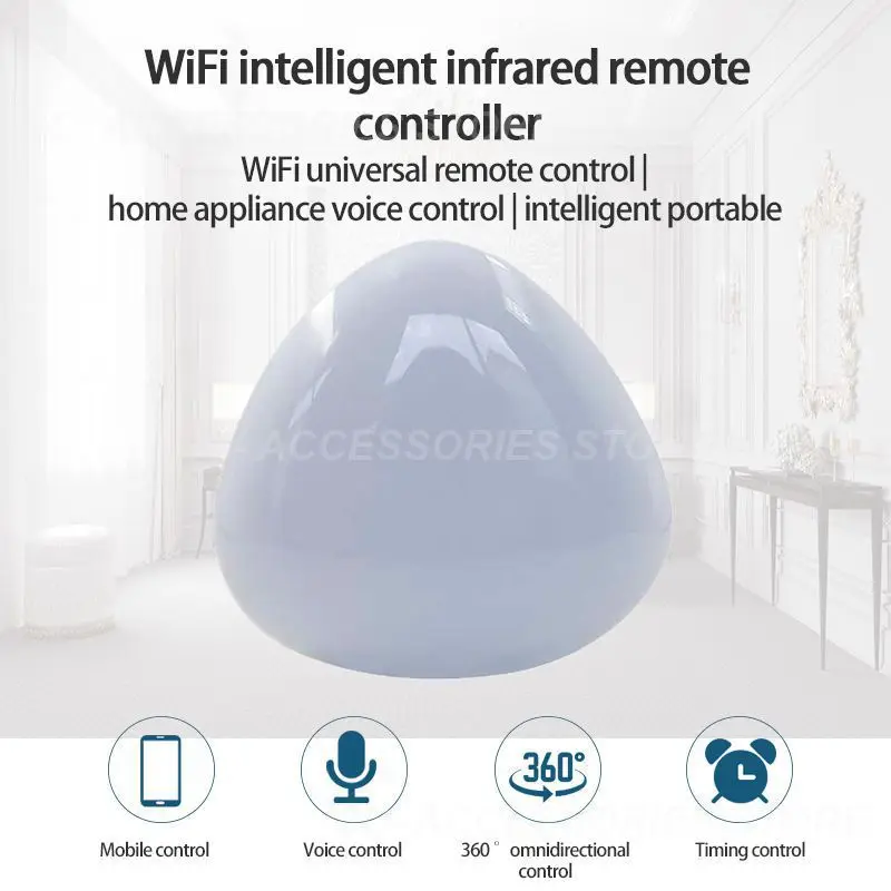 

Ir Remote Control Tuya Smart App Support Google Home Alexa Ifttt Universal Smart Remote Portable 5v Mobile Phone Remote Wifl2.4g