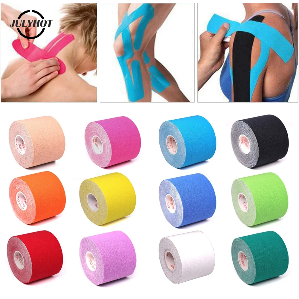 

Medical Athletic Elastoplast Sport Recovery Strapping 5 Size Gym Waterproof Tennis Muscle Pain Relief Bandage Kinesiology Tape