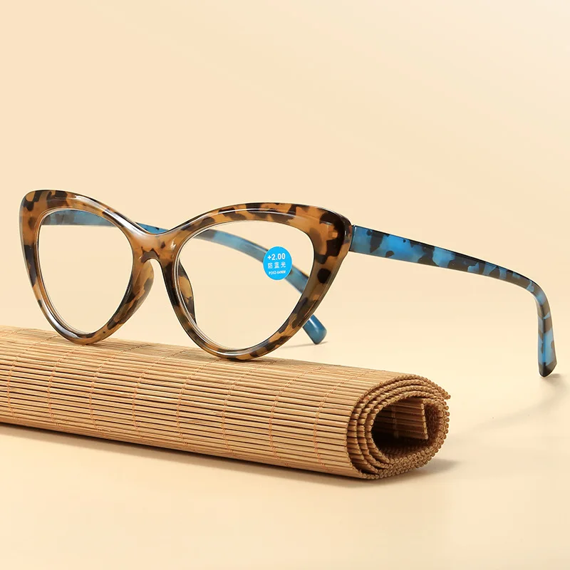 Новые модные очки для чтения кошачий глаз женские и мужские с защитой от синего